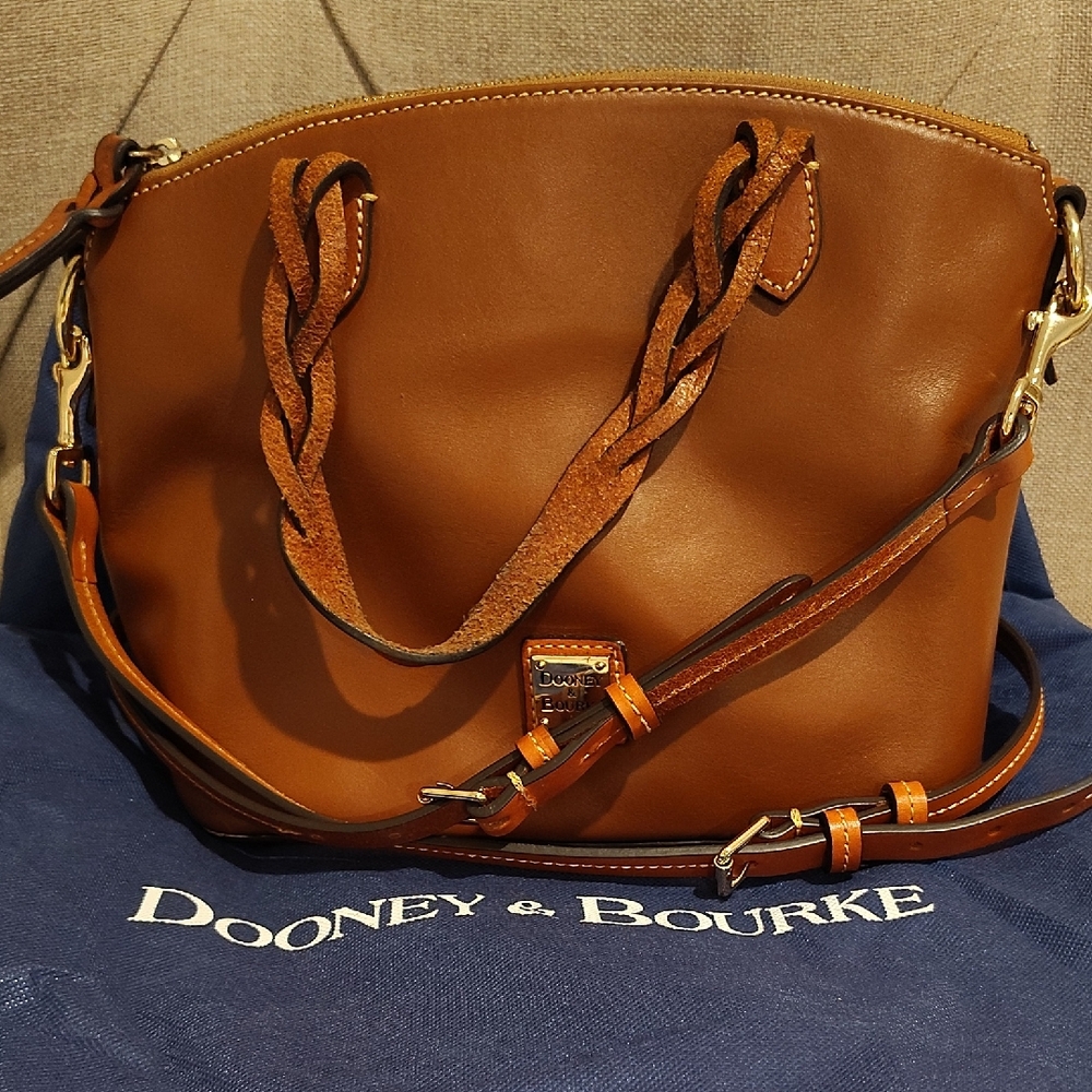 Dooney & Bourke Brown Leather Shoulder Bag